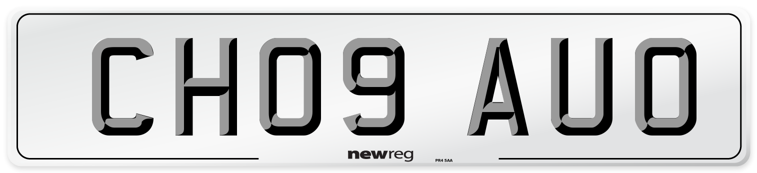 CH09 AUO Number Plate from New Reg